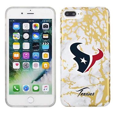 Imagem de Prime Brands Group Capa de celular para Apple iPhone 8 Plus/7 Plus/6S Plus - branco/dourado - Houston Texans licenciado pela NFL