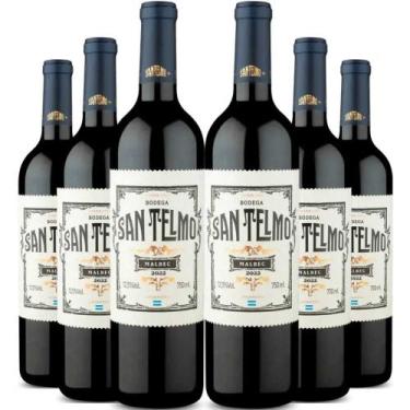 Imagem de Kit 6 Garrafas Vinho Tinto San Telmo Malbec 750ml - Bodega San Telmo