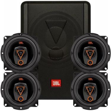 Imagem de Caixa JBL Ativa Amplificada SW8A-MS 200w + 4 Alto Falantes 5  Multisys