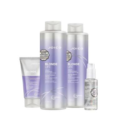 Imagem de Kit Joico Blonde Life Violet Smart Release Salon Máscara Oil (4 Produt