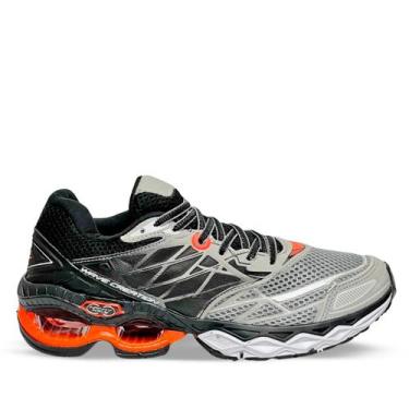 Imagem de Tenis Wave Orks Masculino Confortavel Esportivo, Grafite laranja, 43