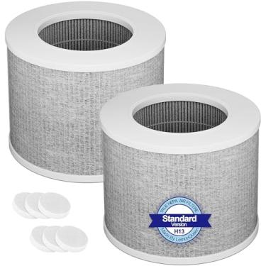 Imagem de Mini filtro de substituição Core compatível com mini purificador de ar LEVOIT Core, Mini P, filtro HEPA H13 3 em 1, filtro Mini-RF com carvão ativado, peça de substituição #Core Mini-RF