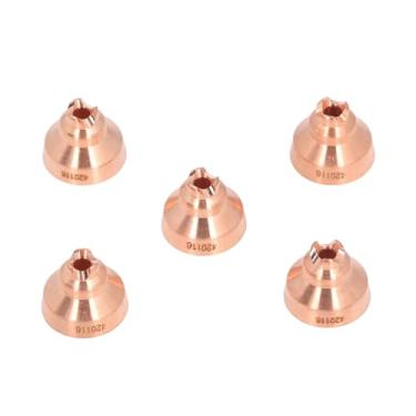 Imagem de Tampa de Escudo de Consumíveis, 5pcs Dica Torch de Corte de Arrasto de Mangueira para Pmx 30xp Consumíveis, Excelente Material de Latão, Boa Compatibilidade, Compacto, Ferramentas