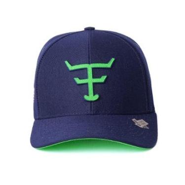 Imagem de Bone Texas Farm - New Texas - Tf672 - Azul Marinho/ Verde Neon Único-Unissex