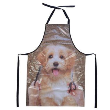 Imagem de Avental Impermeável Petshop Banho Tosa Estampado Pet Animal - Genérica