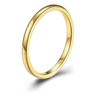 Imagem de Aliança Anatômica Ouro 18k Casamento 2mm Avulsa Noivado Fina - Diora, 
