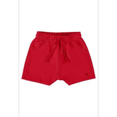 Imagem de Short Básico para Bebê Menino em Moletom Up Baby, Vermelho, P