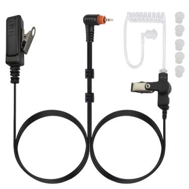 Imagem de Fone de ouvido de tubo acústico FBI de segurança de 2,5 mm com microfone PTT para Motorola SL300 SL3500e TLK 100 TLK 110 SL7550 SL7550e SL7580 SL7580e SL7590 SL7590e SLN1000 PMLN7157A, Surveillle. Kit