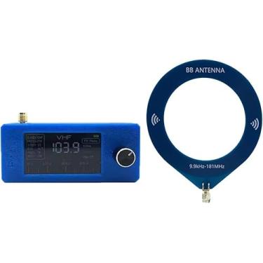 Imagem de Rádio portátil SI4732, mini rádio de bolso bateria de 800 mAh, receptor de transmissão de banda completa LSB USB AM FM 0,5-108 MHz, tela IPS de 4,9 polegadas, para caminhar, acampar, cozinhar e