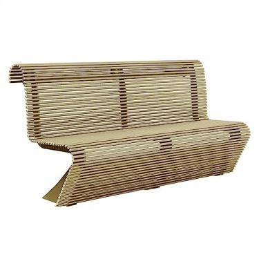 Imagem de Banco ao ar livre Banco de parque ao ar livre, cadeira de lazer de arte criativa de 70,8 "com encosto, banco de tubo redondo de metal moderno para 3 pessoas, fácil de instalar, dourado Banco de jardim