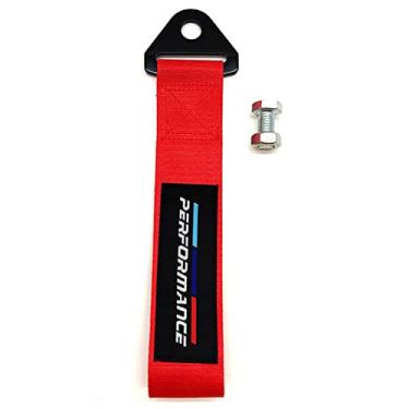 Imagem de Correia de reboque inicial D Fujiwara tofu Store AE86 JDM Sports Racing Trailer Belt Gancho de corda de tração personalizado para para-choques dianteiro ou traseiro (tipo G)