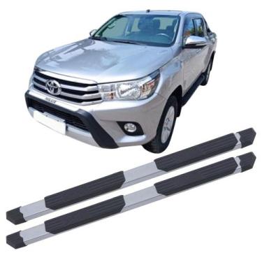 Imagem de Estribo Hilux 2024 Tubular Extreme Cinza - C&K
