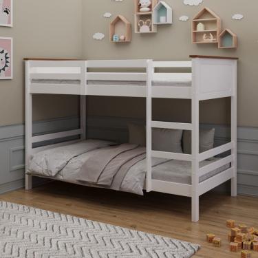 Imagem de Beliche De Solteiro Em Madeira Pinus e Mdf 22 Woodstore