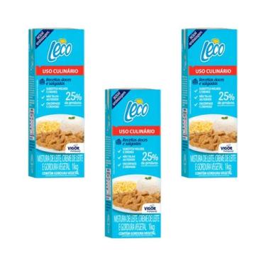 Imagem de Kit 3 Cremes Culinários UHT Leco C/ 1 KG