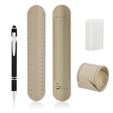 Imagem de 1PCS Reusable Waterproof Silicone Memo Wristband,Erasable Writing Bracelet with Pen Eraser,Wearable Notepad for To-Do Lists,Study Task Planning(Yellow)