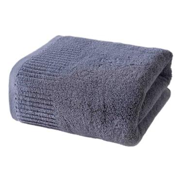 Imagem de JUSHZ Toalhas de banho, lençóis de banho, toalhas para adultos, toalha de banho para casa de banho, algodão macio multicolorido, fio de 32 camadas, especificação 500 g (cinza, 140 x 70 cm)