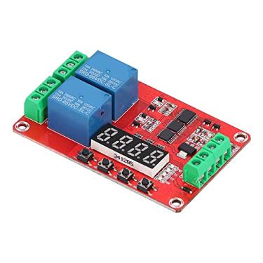 Imagem de Módulo de relé de atraso de tempo, placa controladora de atraso de 2 vias DC 24V, módulo de relé de atraso programável para casa inteligente (5V)