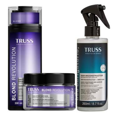 Imagem de Kit Truss Blond Revolution - Shampoo 300ml + Máscara 180g + Uso Obriga