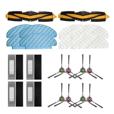 Imagem de Household Goods Rolo Escova Principal Filtro Escovas Laterais Descartáveis Pano de Esfregão para Ecovacs Deebot Ozmo T9 T8 AIVI/Max N8Pro Robô Aspirador de Pó Saneamento