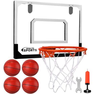 Imagem de Mini cesta de basquete de interior aokesi com bolas para crianças e adultos