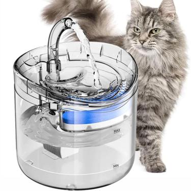 Imagem de Fonte Bebedouro Agua Gato Pet Cachorro Gatinho 2 Litros Silenciosa Usb Automatica