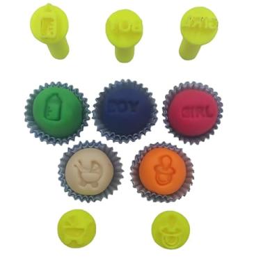 Imagem de Kit 5 Carimbos Chá Revelação Para Brigadeiros E Docinhos Modelo 01