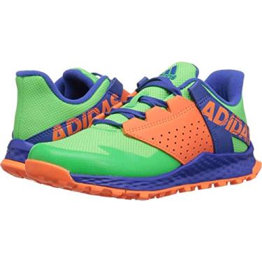 Imagem de adidas Tênis de corrida unissex infantil Vigor Bounce, limão choque/azul de alta resolução, laranja, 10,5K M EUA criança pequena, Shock Lime/Hi-res Azul/Hi-res Laranja, 10.5K M US Little Kid