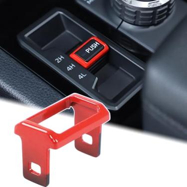 Imagem de Aunginsy Capa de acabamento de botão de botão de pressão para carro 4WD compatível com Toyota Tundra 2022-2025 console central de carro 4WD tração nas quatro rodas painel de câmbio diferencial