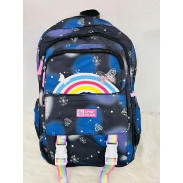 Imagem de Mochila Menina Multifuncional De Grande Capacidade Para Estudantes/Est