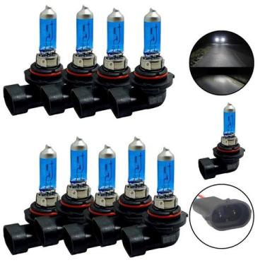 Imagem de Kit 10 Lampadas Super Branca H8 4300K 35W 12V Atacado Lote - FullLight