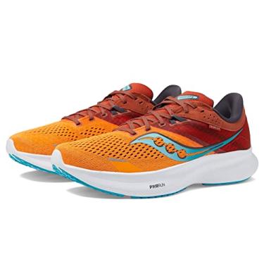 Imagem de Saucony Tênis masculino Ride 16, Calêndula/Lava, 12.5