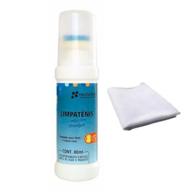 Imagem de Kit Limpa Tênis e Sapato de Couro Liso + Flanela - Limpeza Calçado Sem Enxágue