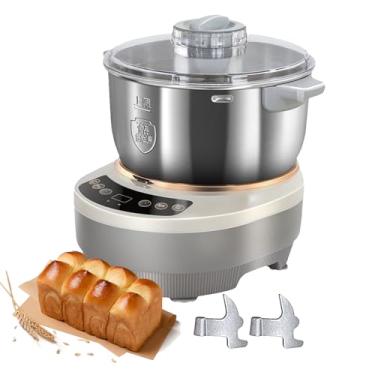 Imagem de KKSOUFX MáQuina De Fazer Massa EléTrica Com FunçãO De FermentaçãO, Misturador De Massa De 5l/7l Com Tigela De AçO InoxidáVel 304, Temporizador De Microcomputador, Fermentador De Massa De 25-38°C