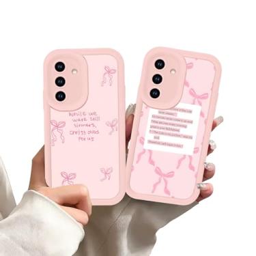 Imagem de Zrutru Pacote com 2 capas de telefone Jesus Bow versículo bíblico para Samsung Galaxy A16 5G While We were Still Sinners, Christ Died for Us Capa de silicone à prova de choque para Samsung A16 6,7