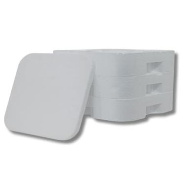 Imagem de Kit com 3 Marmitex de Isopor + 1 Tampa – Embalagem Térmica para Refeições