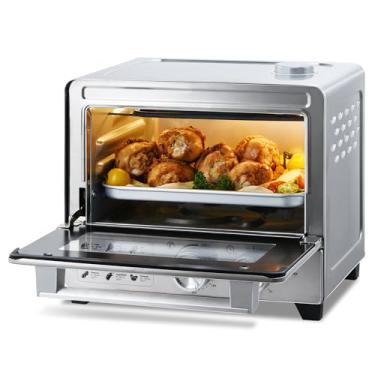 Imagem de OSAMKO Combinação De Air Fryer E Forno Torradeira 6 Em 1, Air Fryer De Aço Inoxidável De 12L Com Infusão De Vapor, Forno Torradeira De Convecção Com Vapor Suave E Pré-Aquecimento Rápido, Fritura A