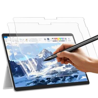 Imagem de SSS·GRGB Pacote com 2 protetores de tela Paperfeel compatíveis com Surface Pro 11 2024/10/9/8/X (13 polegadas), filme PET fosco para escrita natural, antirreflexo, anti-arranhões, kit de fácil
