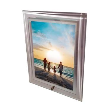 Imagem de Porta retrato de vidro Vert Filete espelhado 15x21 cm