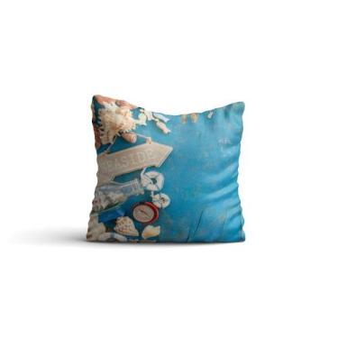 Imagem de Almofada nautica Sea Side Azul42x42  com enchimento Atelier Valverde