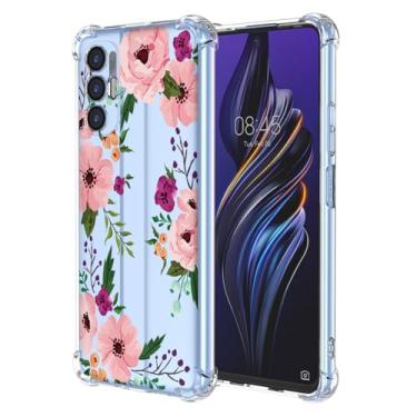 Imagem de RRXSYXL Capa para Tecno pova 3 com estampa floral transparente, capa macia à prova de choque para Tecno pova 3, flor de cerejeira