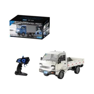 Imagem de Escala 1/16 RC Cargo Truck Spray Lights Função De Deriva Brinquedo Mod