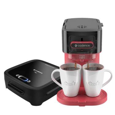 Imagem de Kit Cadence Cafeteira Elétrica CAF230 e Sanduicheira SAN400, Vermelho 