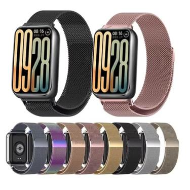 Imagem de FIT IT Pulseira de Metal Milanês com Fecho Magnético para Xiaomi Redmi Watch 5 e Watch 4 (Preto, Redmi Watch 5)