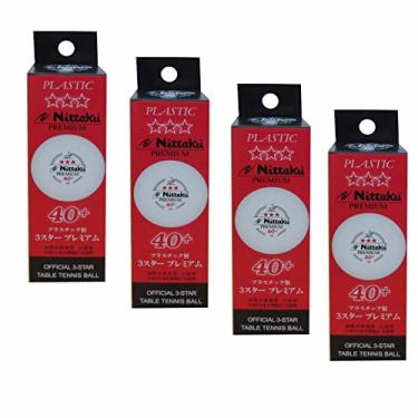 Imagem de NITTAKU Bola de tênis de mesa premium de 40 estrelas (pacote com 12 bolas)