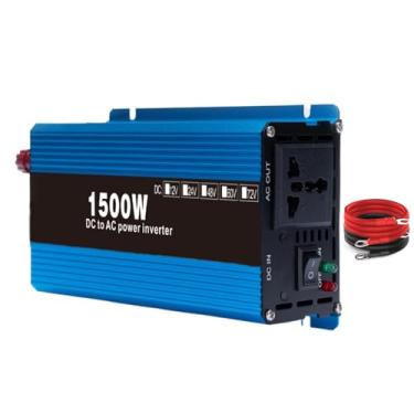 Imagem de 1500W DC12V/24V/48V/60V a AC 220V Baixa frequência Solar Pure Power Power Inverter Converter Conversor de energia do carro Adequado para carros,12V to 220V