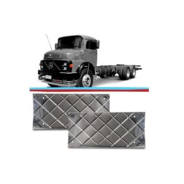 Imagem de Par Polaina Cavalete Estribo Caminhão Mb Mercedes 1113 1114 - Cavallar