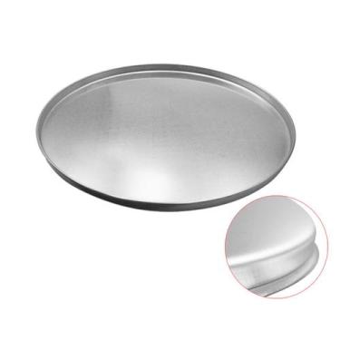 Imagem de Forma de Pizza Com Borda Resistente 30cm Alumínio Redonda - MN Utilida
