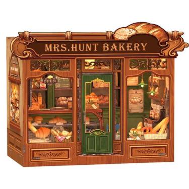 Imagem de Kit de casa em miniatura DIY CUTEBEE Book Nook Mrs.Hunt Bakery