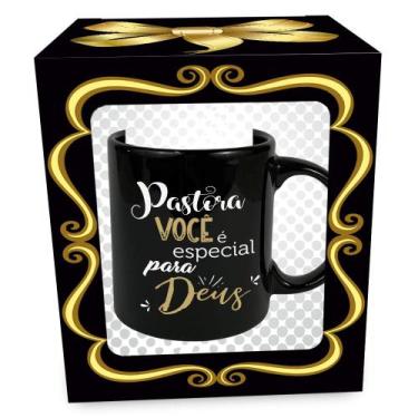 Imagem de Caneca Evangélica Preta Sortida 320mL - Cerâmica Regina