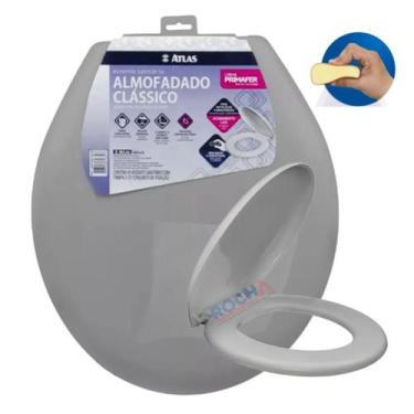 Imagem de Assento Tampa Vaso Almofadado Tamanho Universal Atlas Primafer Oval, C